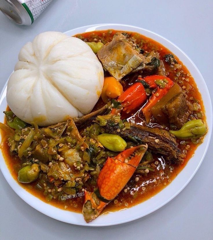 Banku & Okro Soup